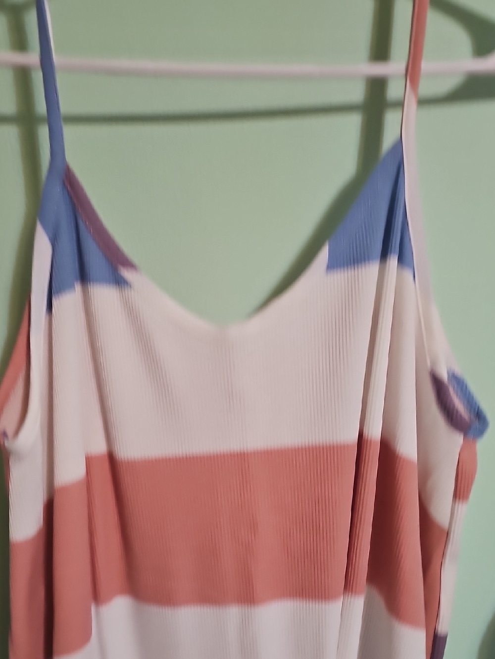 Lovely Melody Pink & Blue Striped Tank Top